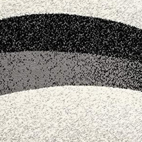 2' X 4' Gray Abstract Dhurrie Area Rug